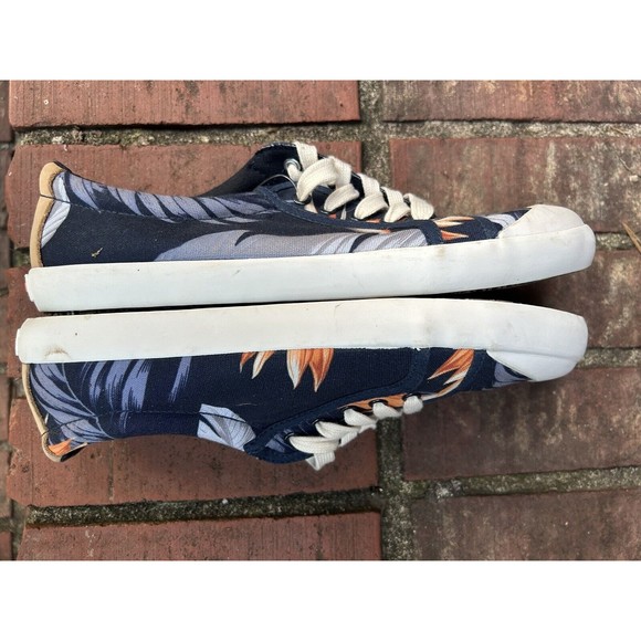 Tommy Bahama Canvas Sneaker Cove Island Blue Floral Size 8 - Picture 5 of 8